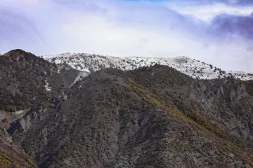 Dersim Pülümür karla kaplı dağ ve sonbahar manzarası
