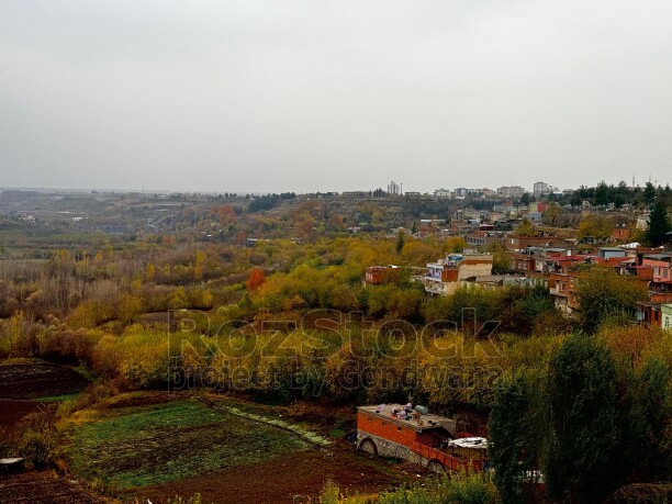 Diyarbakır Hevsel Bahçeleri, sonbahar manzarası, tarım alanları, tarihi peyzaj