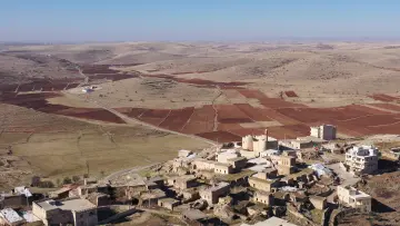 Mardin Midyat Gülgöze Aynverd, taş evler, kırsal yerleşim, tarım arazileri