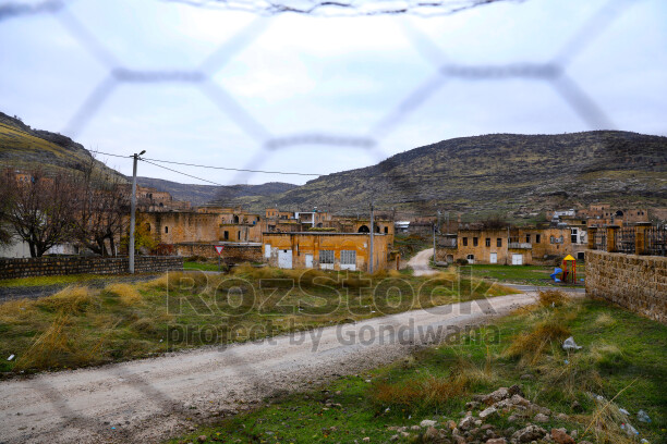 Mardin Savur taş evler, dağlık köy ve tarihi yerleşim manzarası
