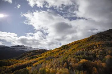 Dersim Pülümür Salördek Köyü sonbahar manzarası ve dağlar