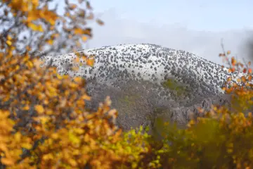 Dersim Pülümür sonbahar ve karla kaplı dağ manzarası