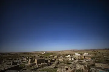 Zaz Köyü tarihi taş evleri ve geleneksel köy yerleşimi manzarası
